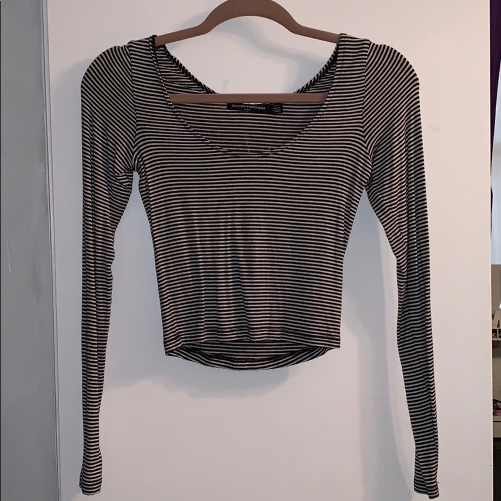 Brandy Melville long sleeve cropped top